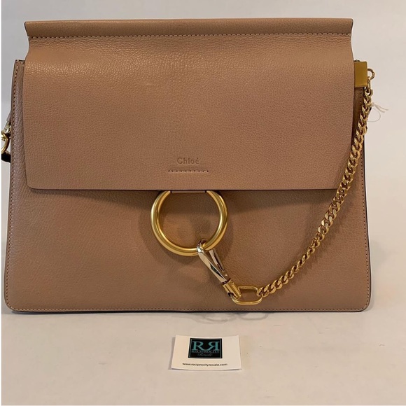 Chloè Faye Tote Bag Grainy Biscotti Beige - Picture 4 of 11